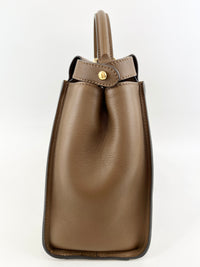 Medium Peekaboo Tobacco Print Interior Brown