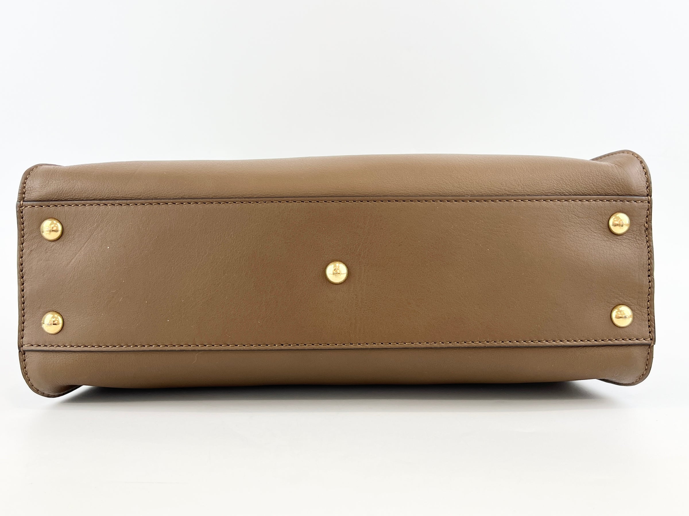 Medium Peekaboo Tobacco Print Interior Brown