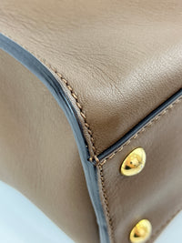 Medium Peekaboo Tobacco Print Interior Brown