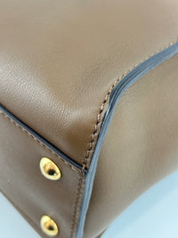 Medium Peekaboo Tobacco Print Interior Brown