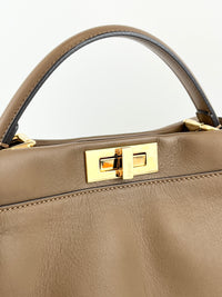 Medium Peekaboo Tobacco Print Interior Brown