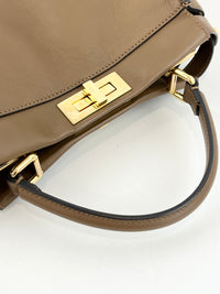 Medium Peekaboo Tobacco Print Interior Brown