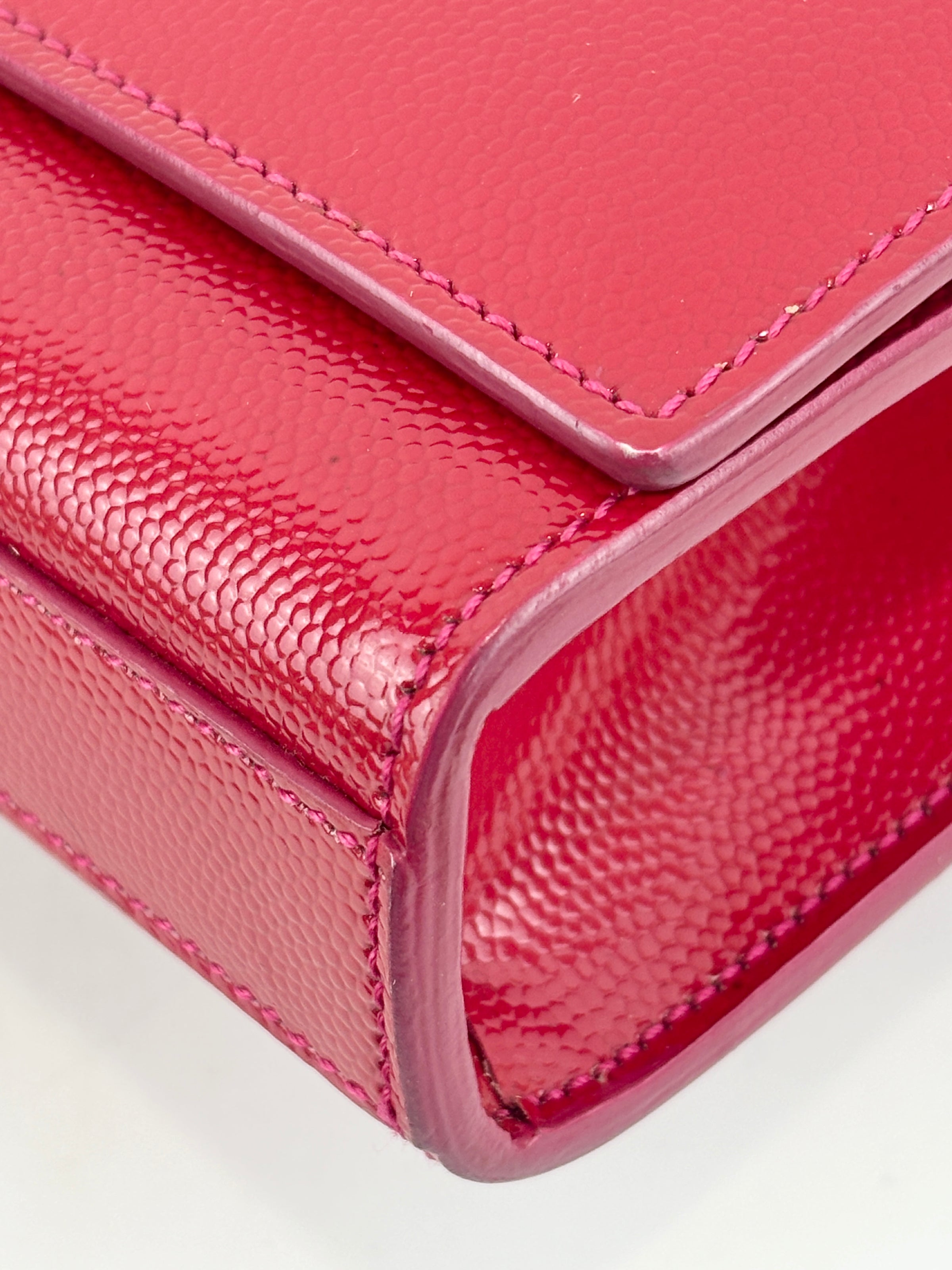 326079 Classic Cassandre Clutch Red Patent Leather
