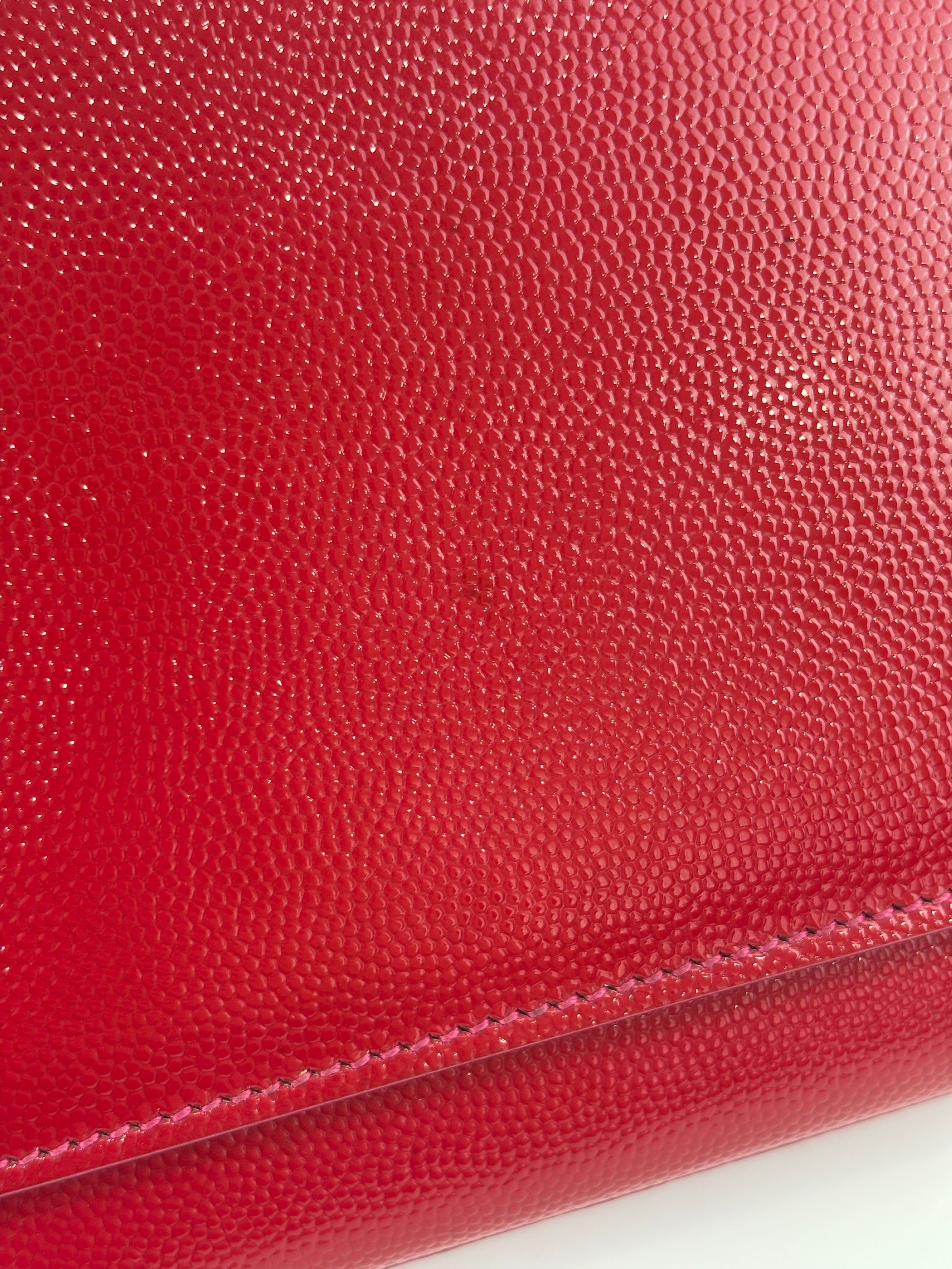 326079 Classic Cassandre Clutch Red Patent Leather