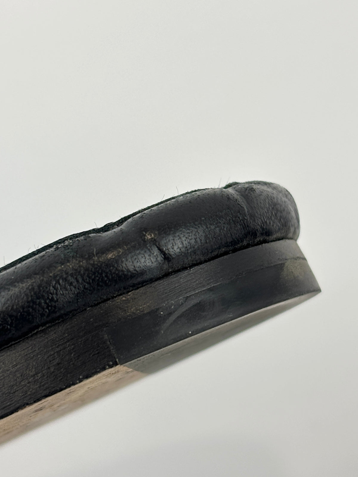 Amy Intrecciato Flat Sandals in Black Leather Size 39