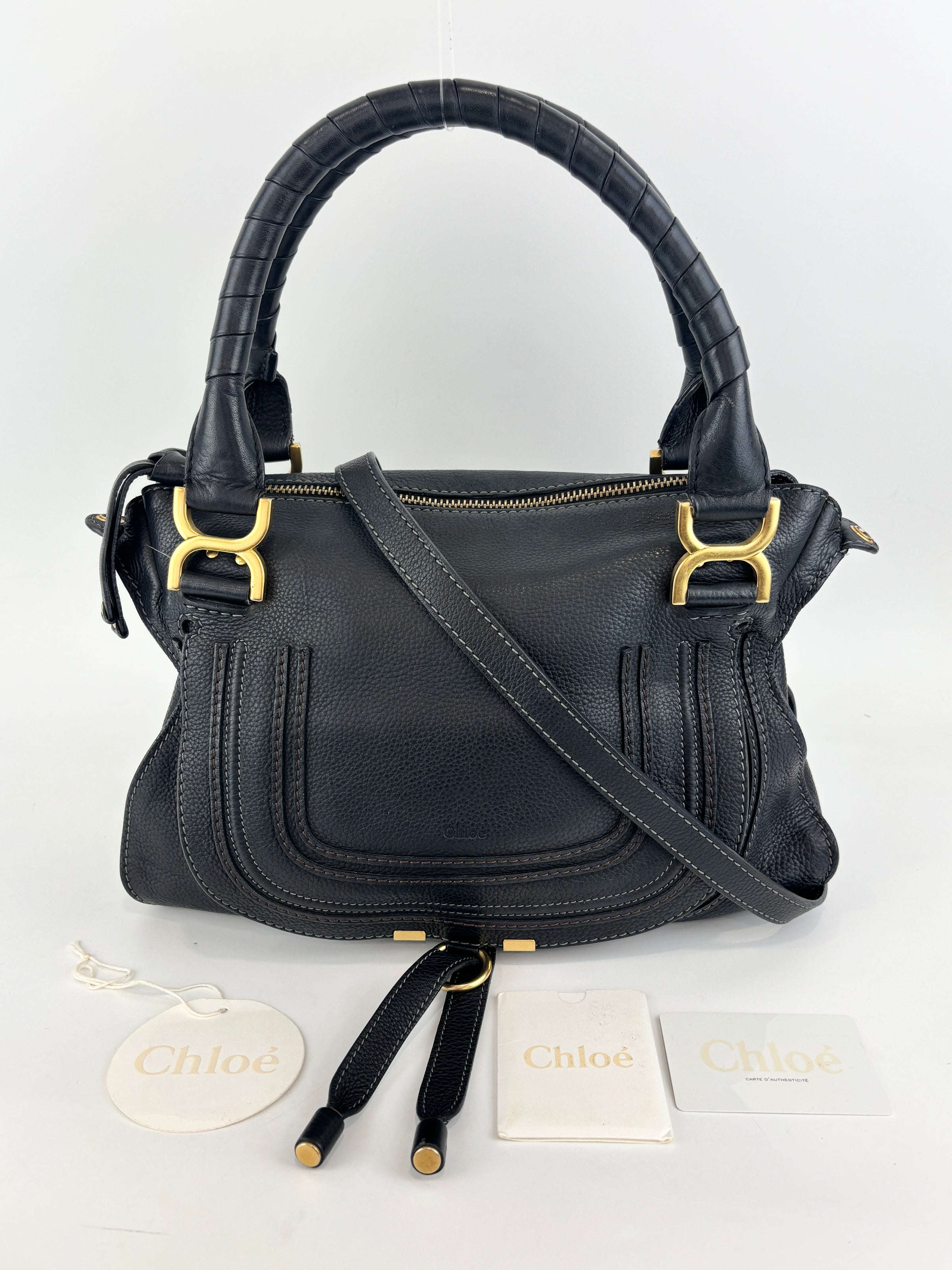Medium Marcie Satchel Black