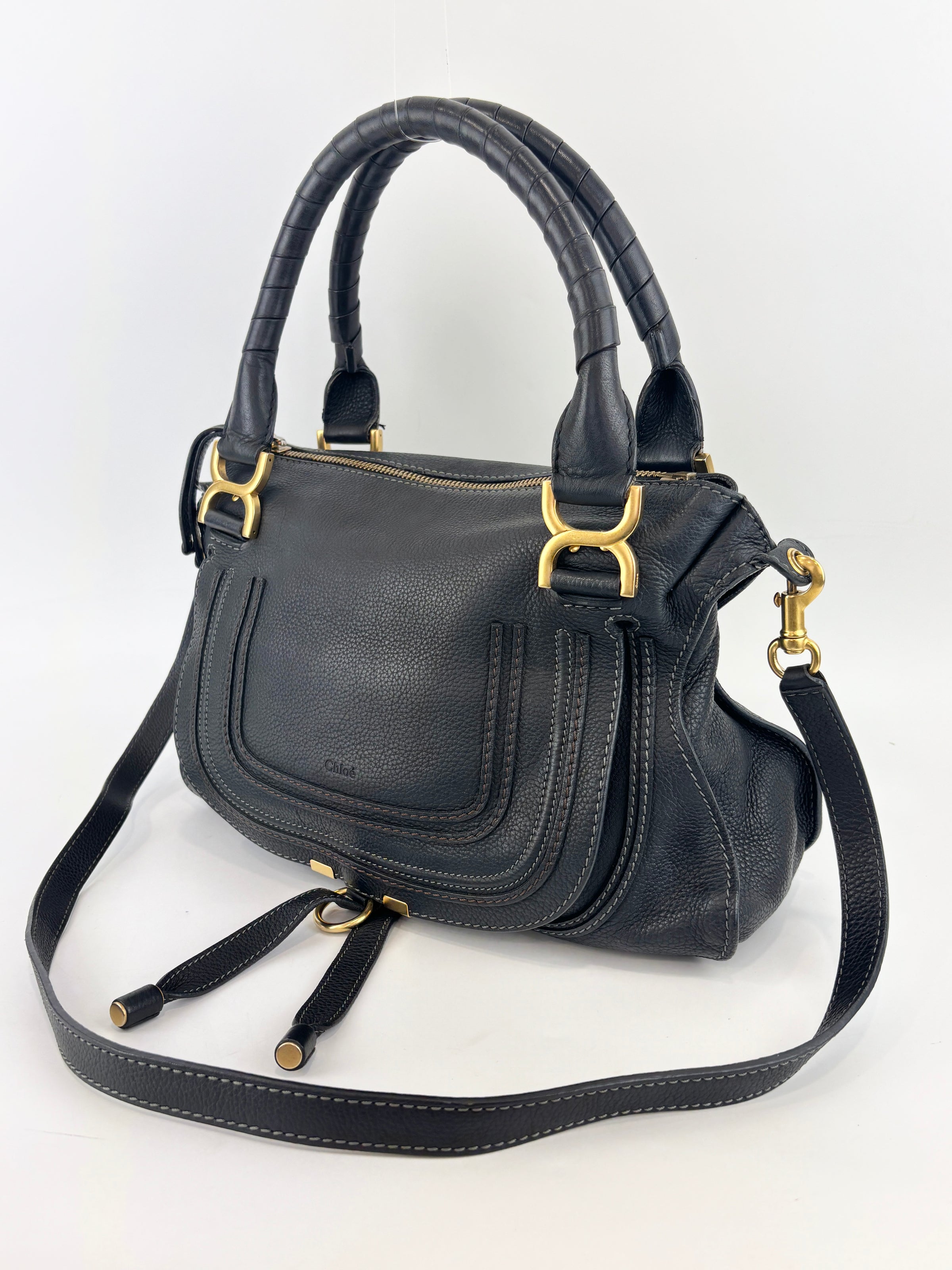 Medium Marcie Satchel Black