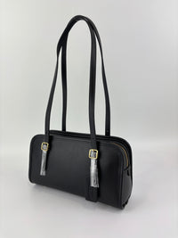 CM565 Swing Zip Shoulder Bag in Black