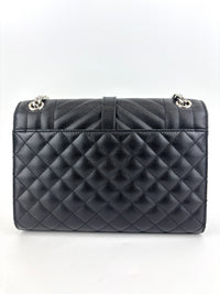 Metalesse Envelope Medium Black Grain de Poudre SHW - Glampot