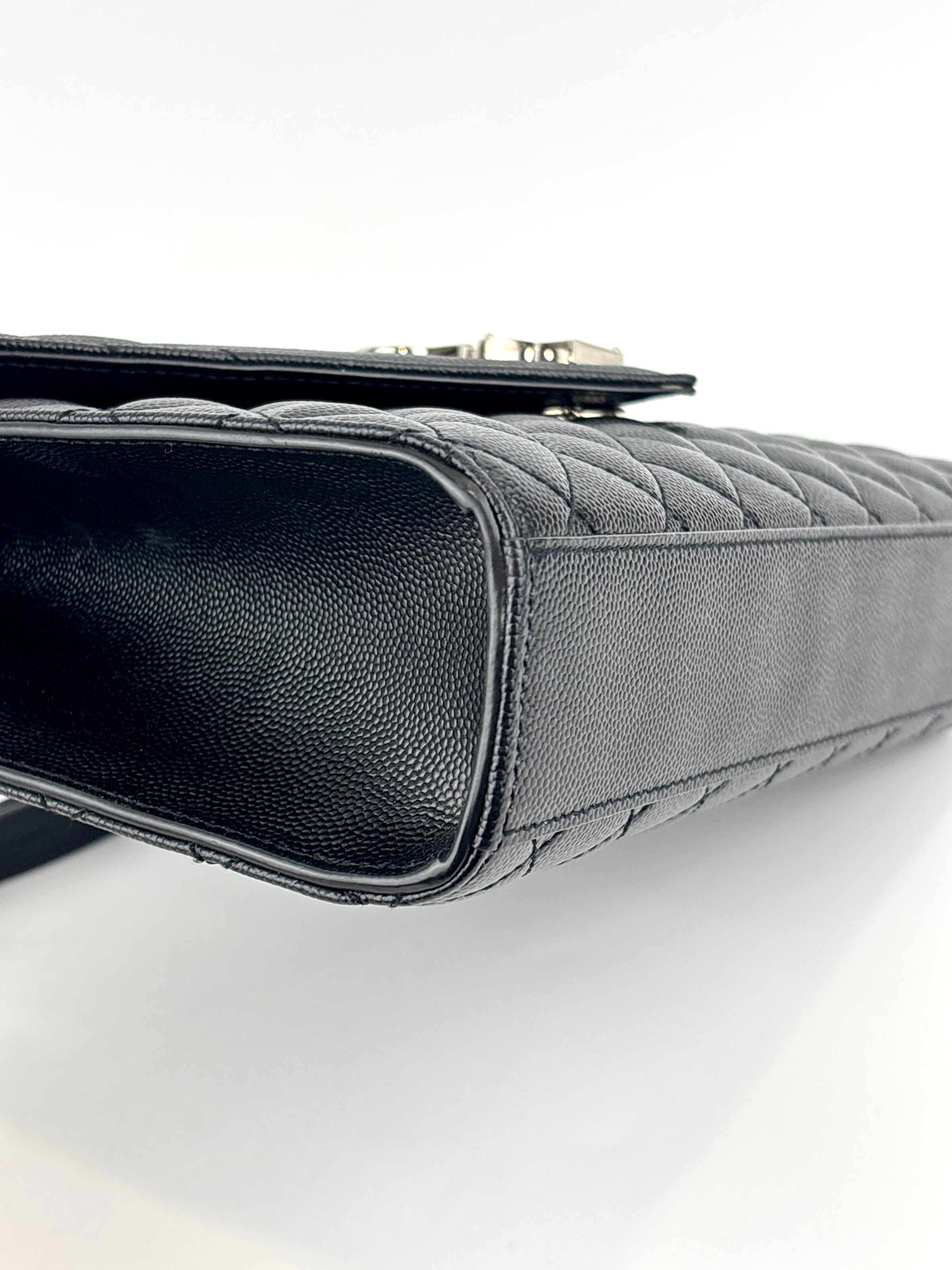 Metalesse Envelope Medium Black Grain de Poudre SHW - Glampot