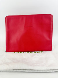 Leather Laptop Sleeve Red