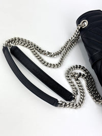Metalesse Envelope Medium Black Grain de Poudre SHW - Glampot