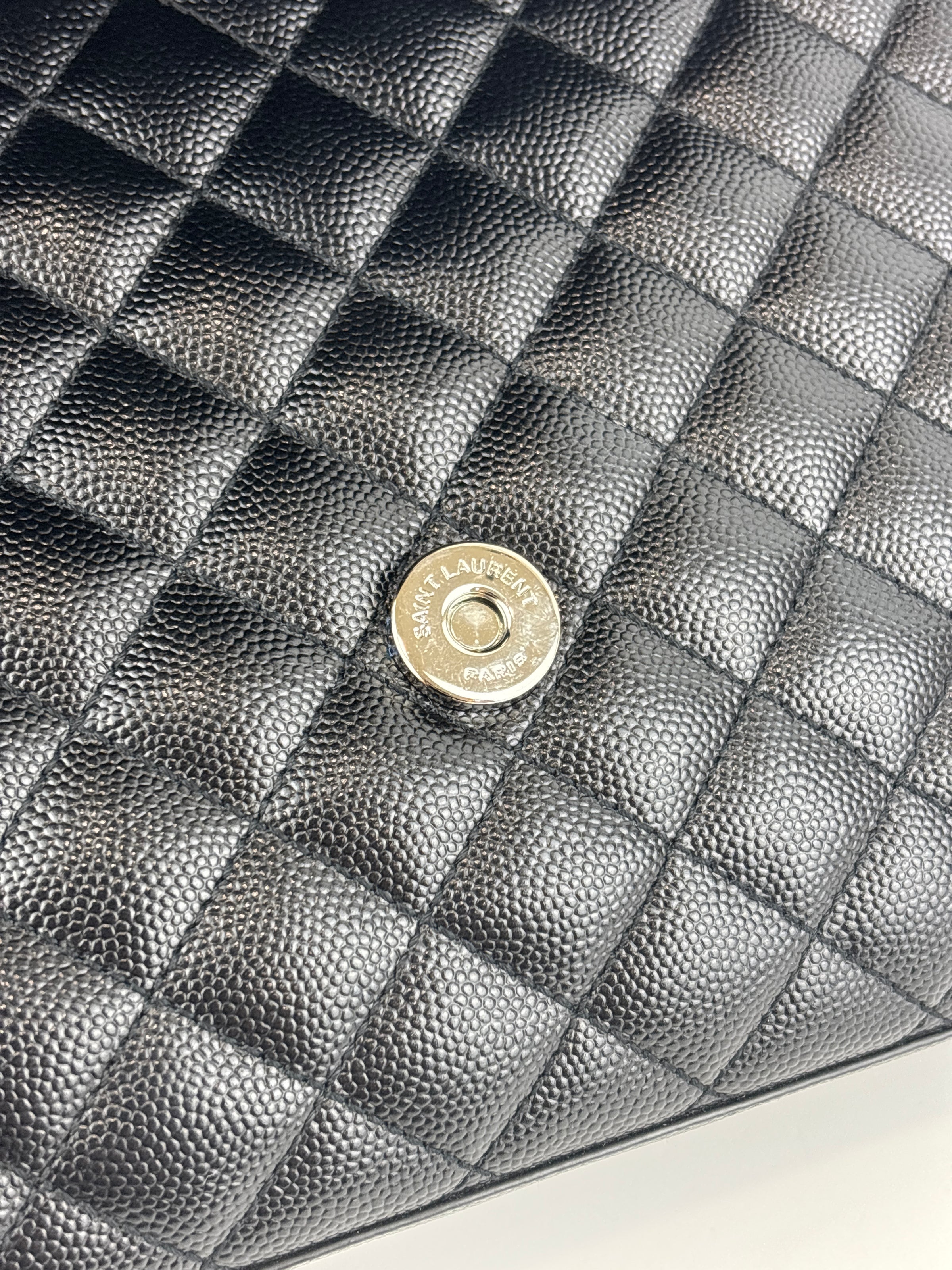 Metalesse Envelope Medium Black Grain de Poudre SHW - Glampot