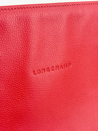 Leather Laptop Sleeve Red