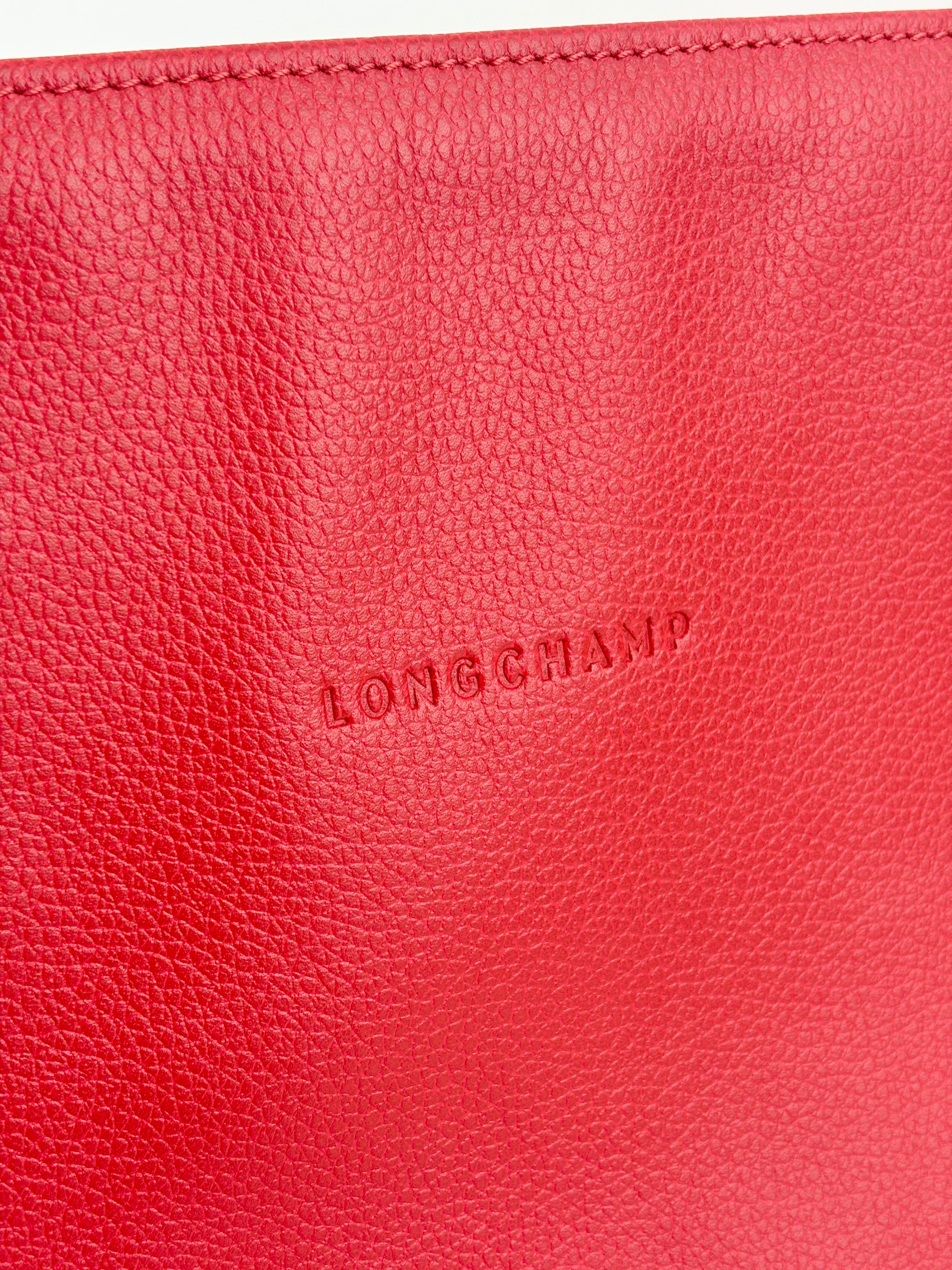 Leather Laptop Sleeve Red