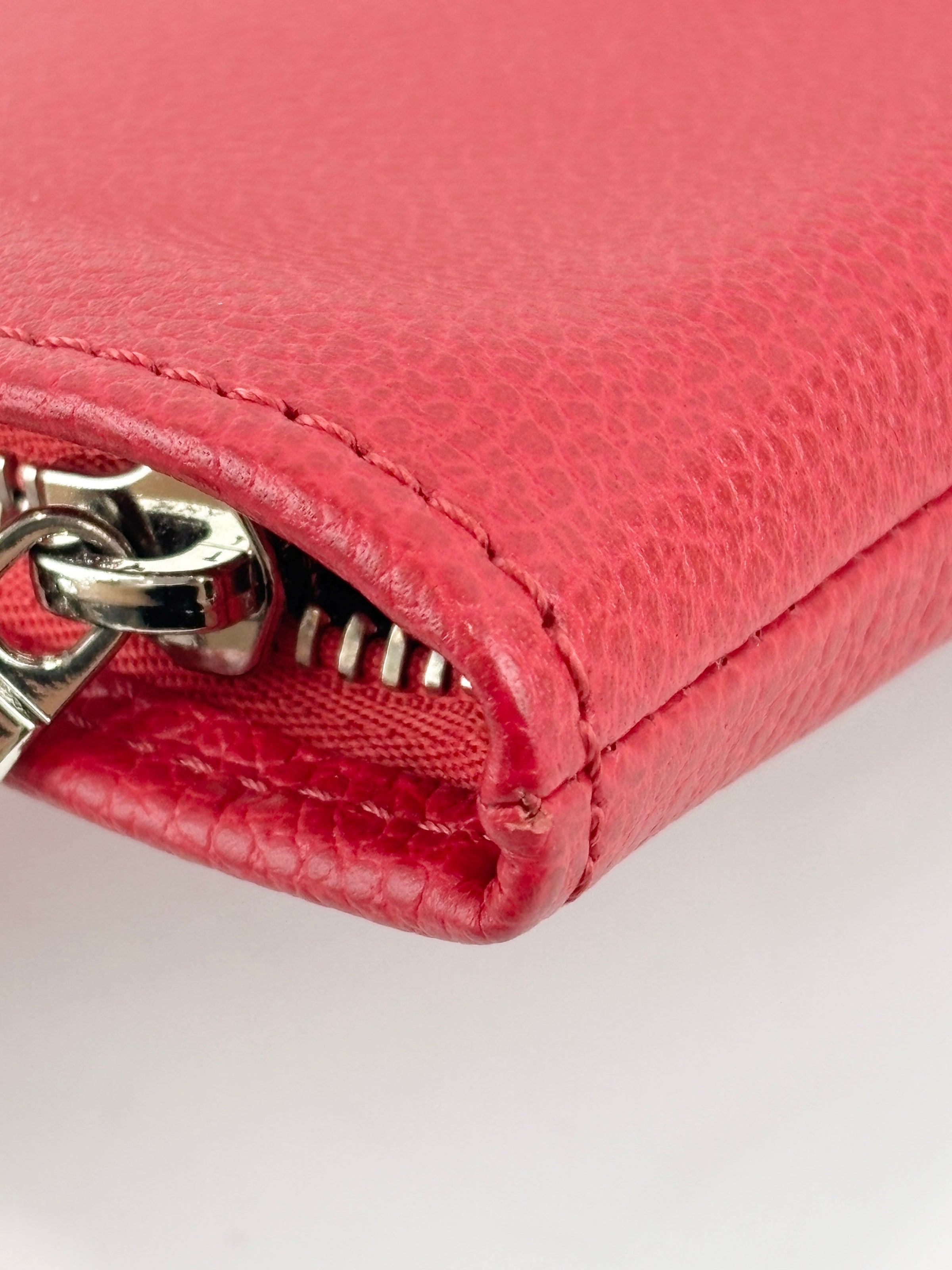 Leather Laptop Sleeve Red