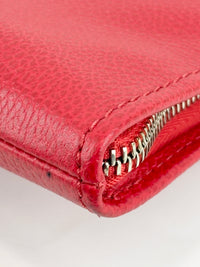 Leather Laptop Sleeve Red