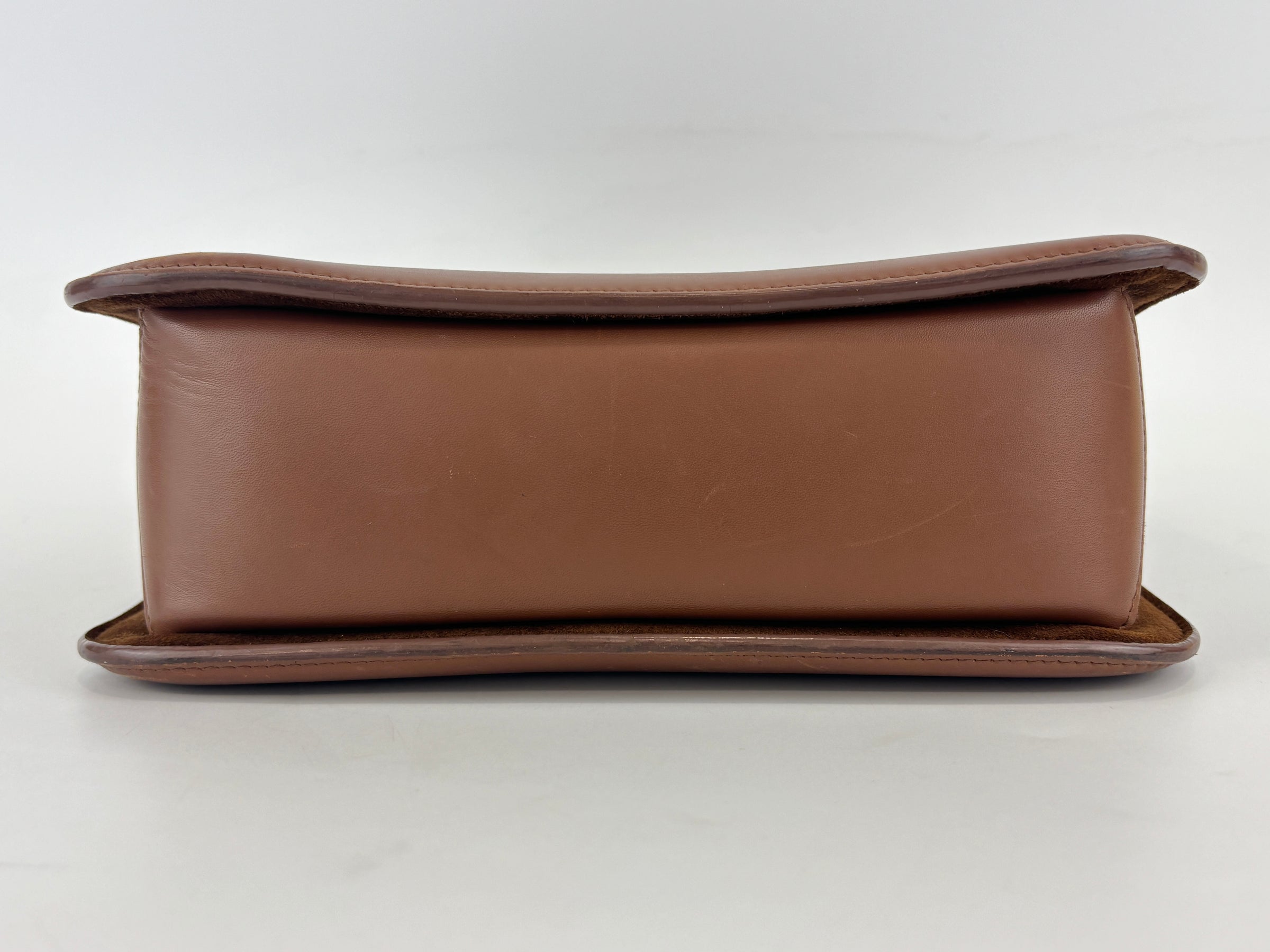 Artemis G. Canter Calfskin Crossbody Bag Cognac