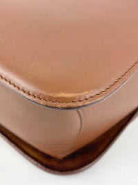 Artemis G. Canter Calfskin Crossbody Bag Cognac