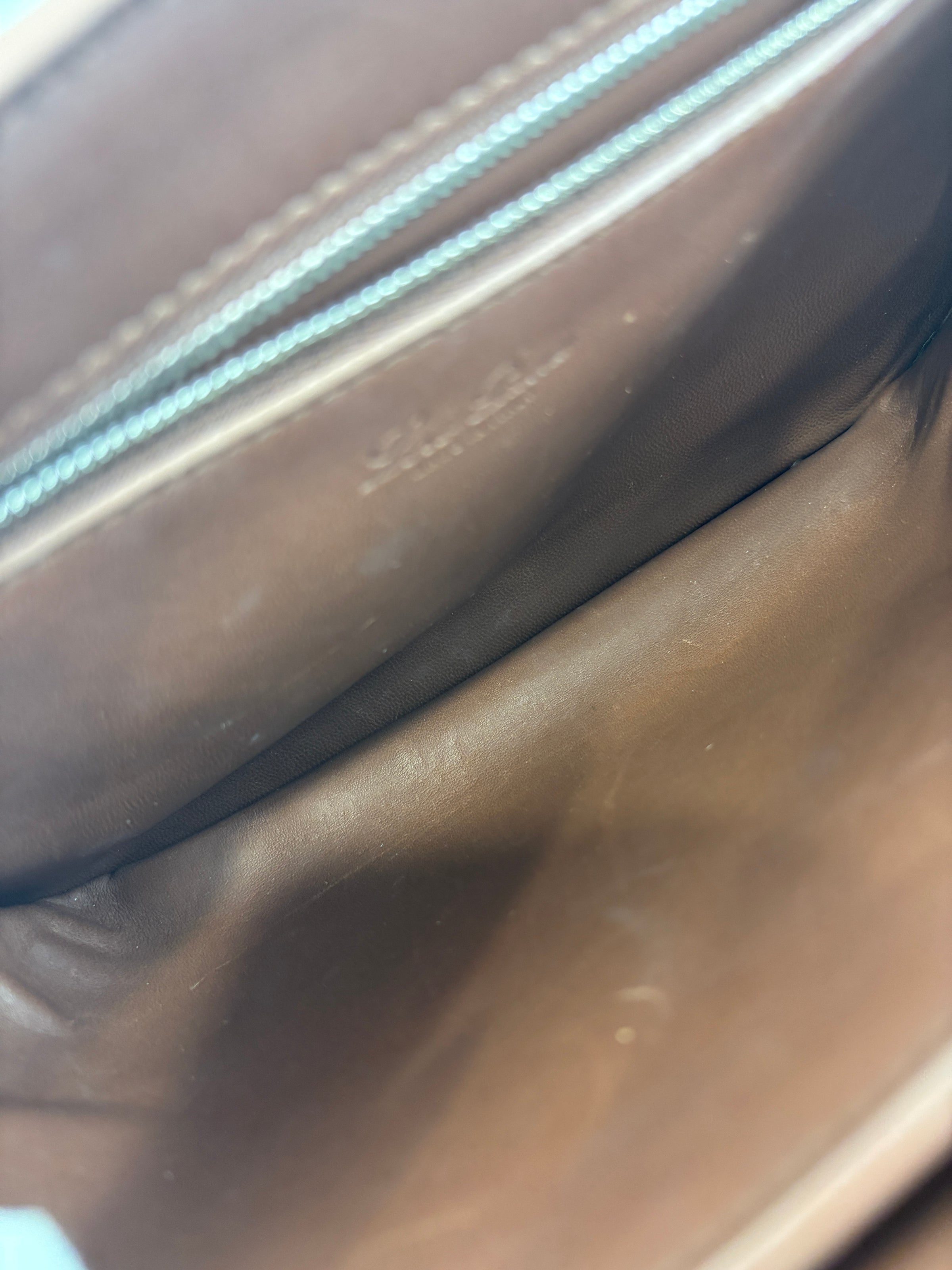 Artemis G. Canter Calfskin Crossbody Bag Cognac