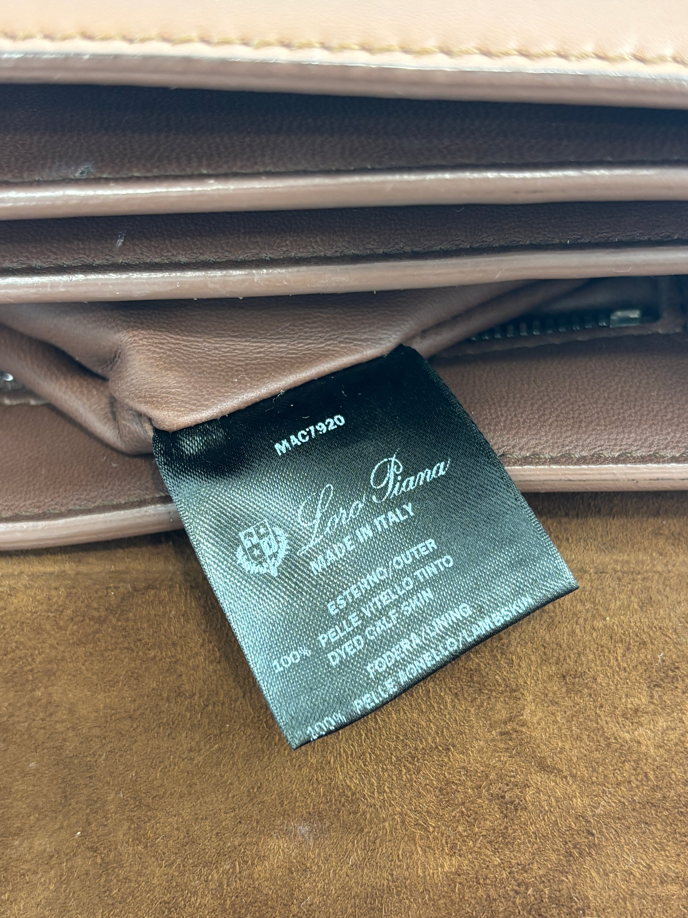 Artemis G. Canter Calfskin Crossbody Bag Cognac