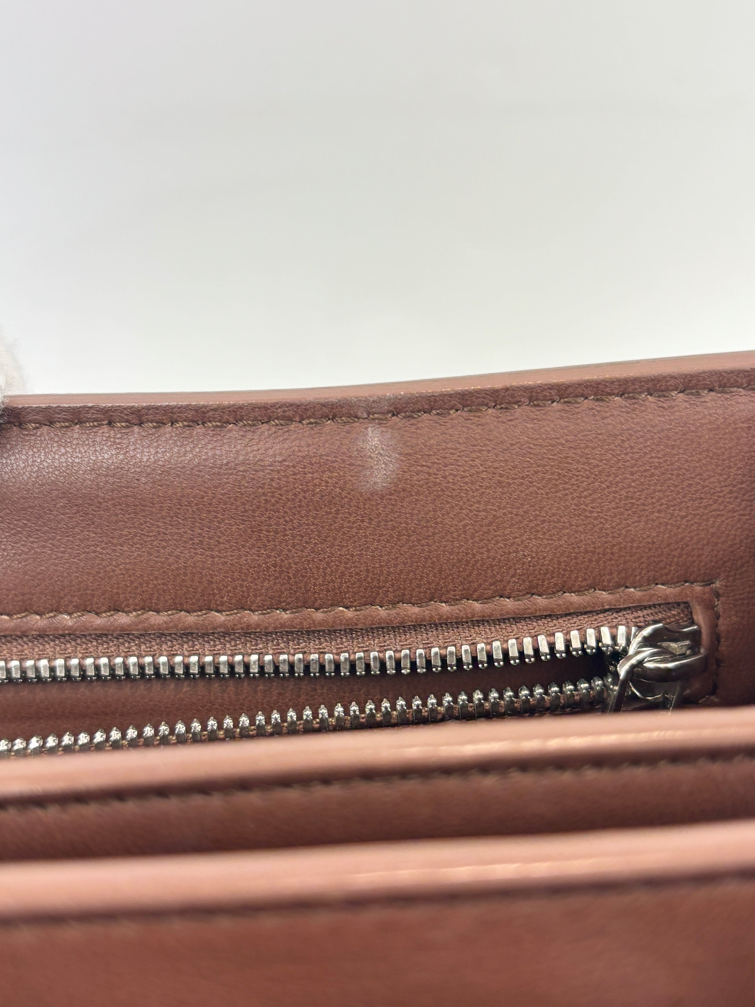 Artemis G. Canter Calfskin Crossbody Bag Cognac