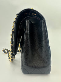 Classic Jumbo Black Caviar GHW