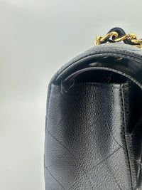 Classic Jumbo Black Caviar GHW