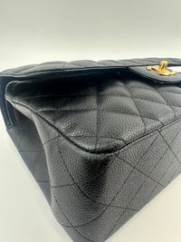 Classic Jumbo Black Caviar GHW