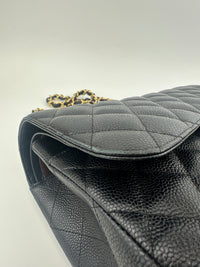 Classic Jumbo Black Caviar GHW