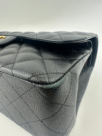 Classic Jumbo Black Caviar GHW