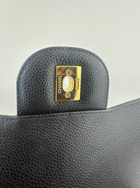 Classic Jumbo Black Caviar GHW