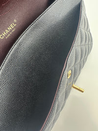 Classic Jumbo Black Caviar GHW