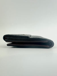 Compact Quilted Black Caviar CC Wallet SHW