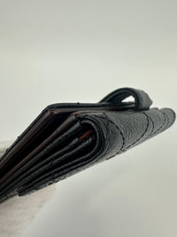 Compact Quilted Black Caviar CC Wallet SHW