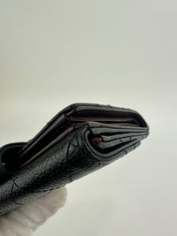 Compact Quilted Black Caviar CC Wallet SHW