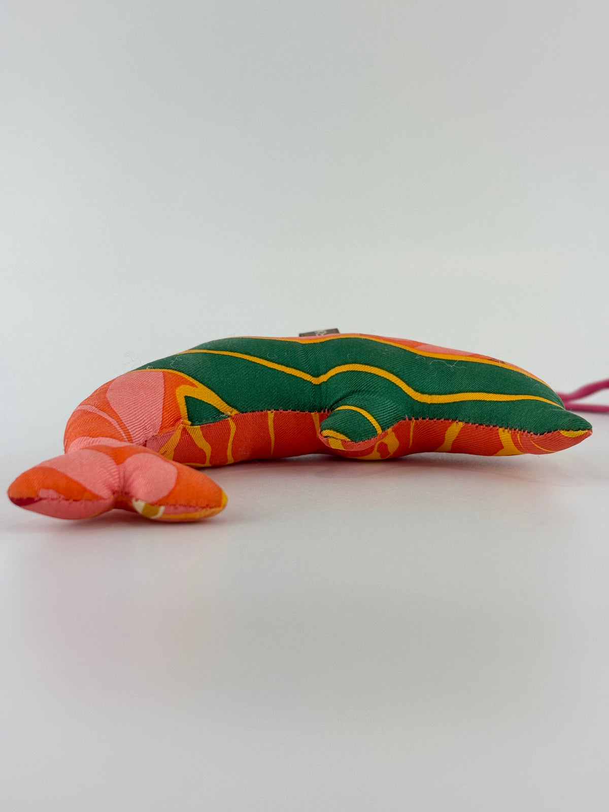 Petit H Dolphin Bag Charm in Multicolour Pink / Green / Orange