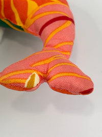 Petit H Dolphin Bag Charm in Multicolour Pink / Green / Orange