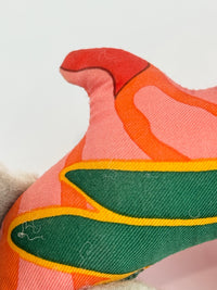 Petit H Dolphin Bag Charm in Multicolour Pink / Green / Orange