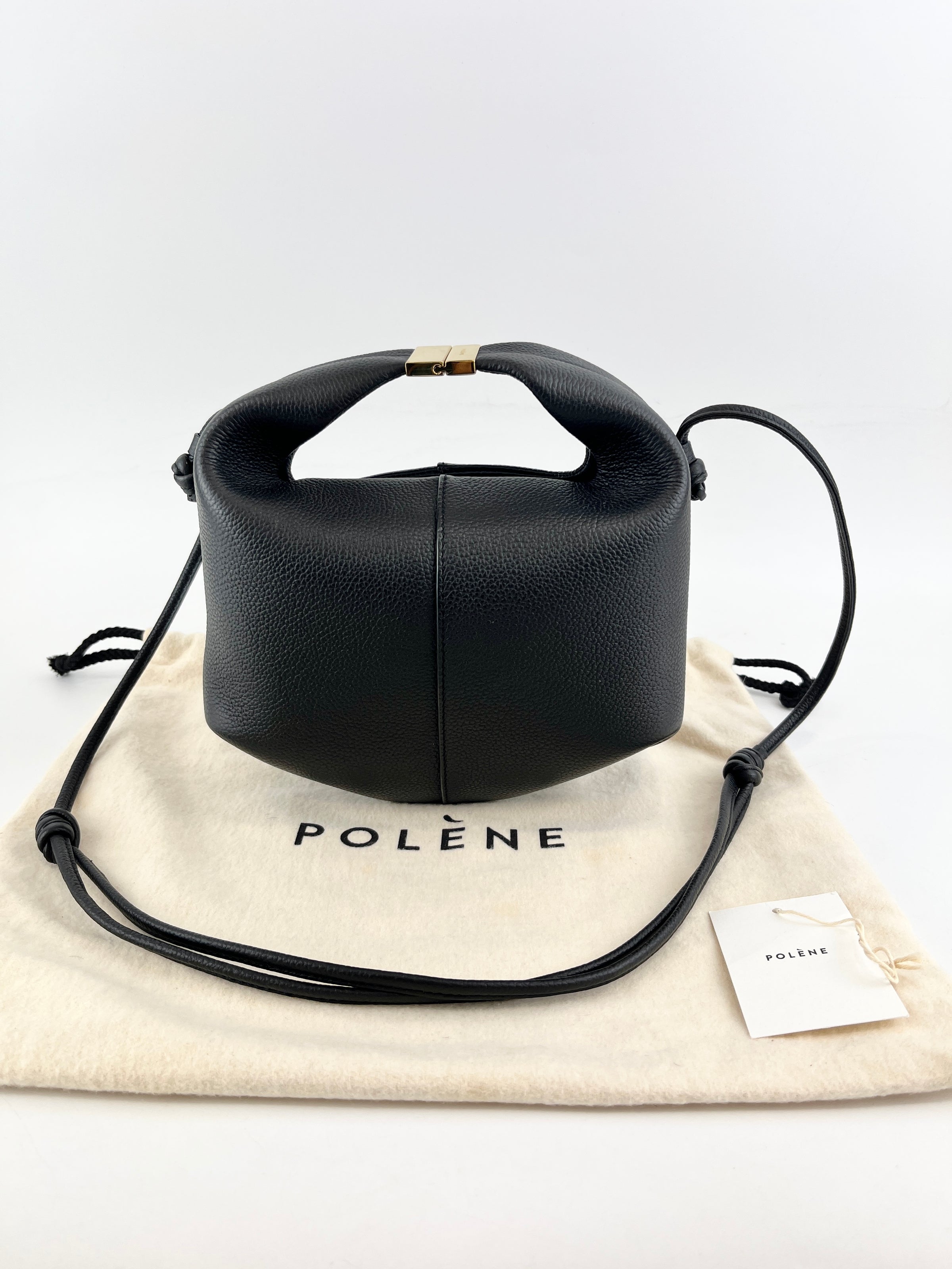 Beri Crossbody Bag Black Grained Calfskin