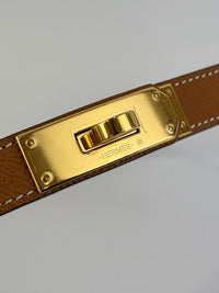 Kelly 18 Belt in Gold Epsom (Adjustable)