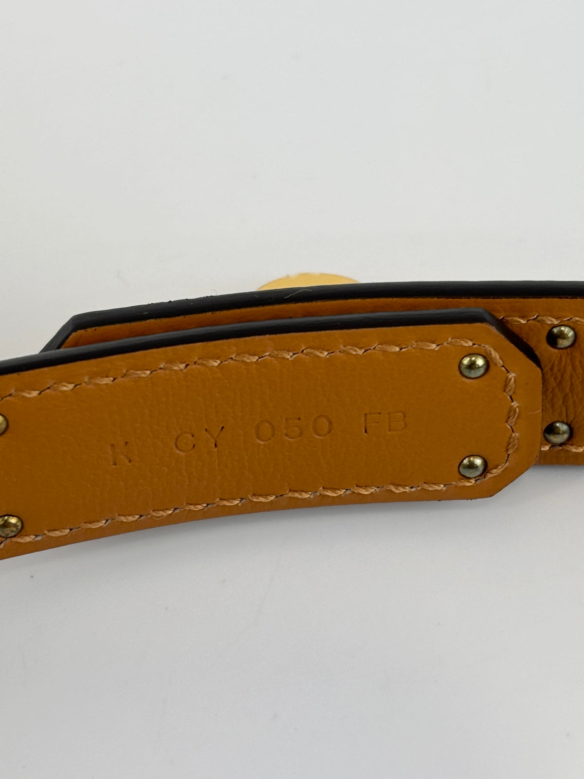 Kelly 18 Belt in Gold Epsom (Adjustable)