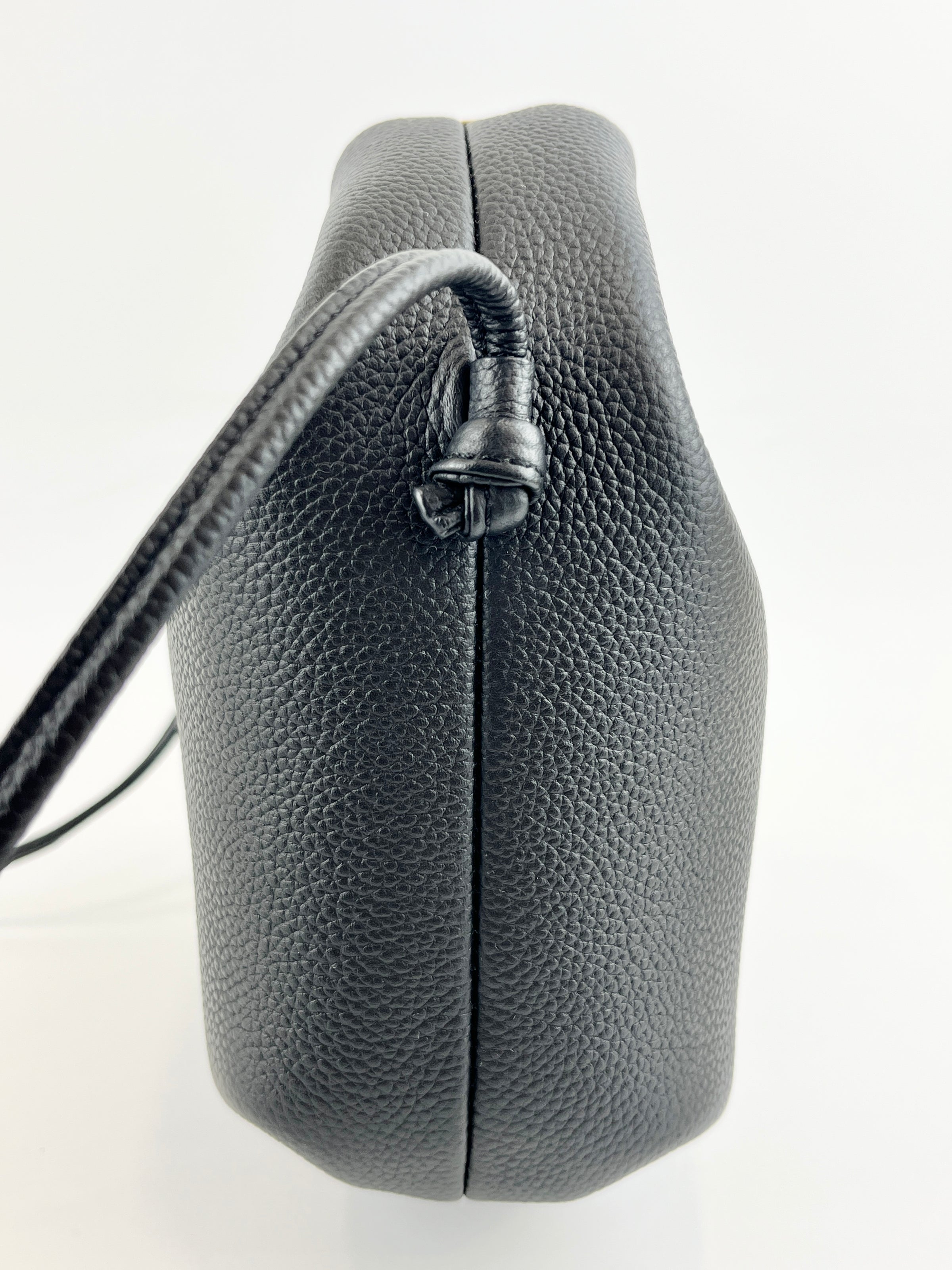 Beri Crossbody Bag Black Grained Calfskin