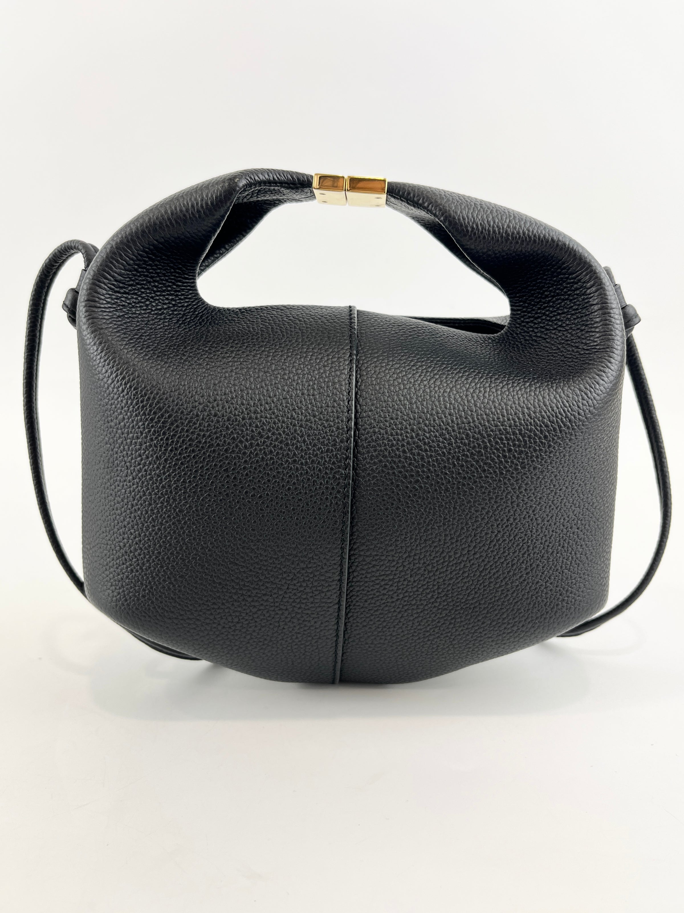 Beri Crossbody Bag Black Grained Calfskin