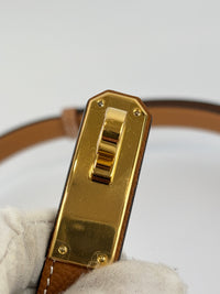 Kelly 18 Belt in Gold Epsom (Adjustable)