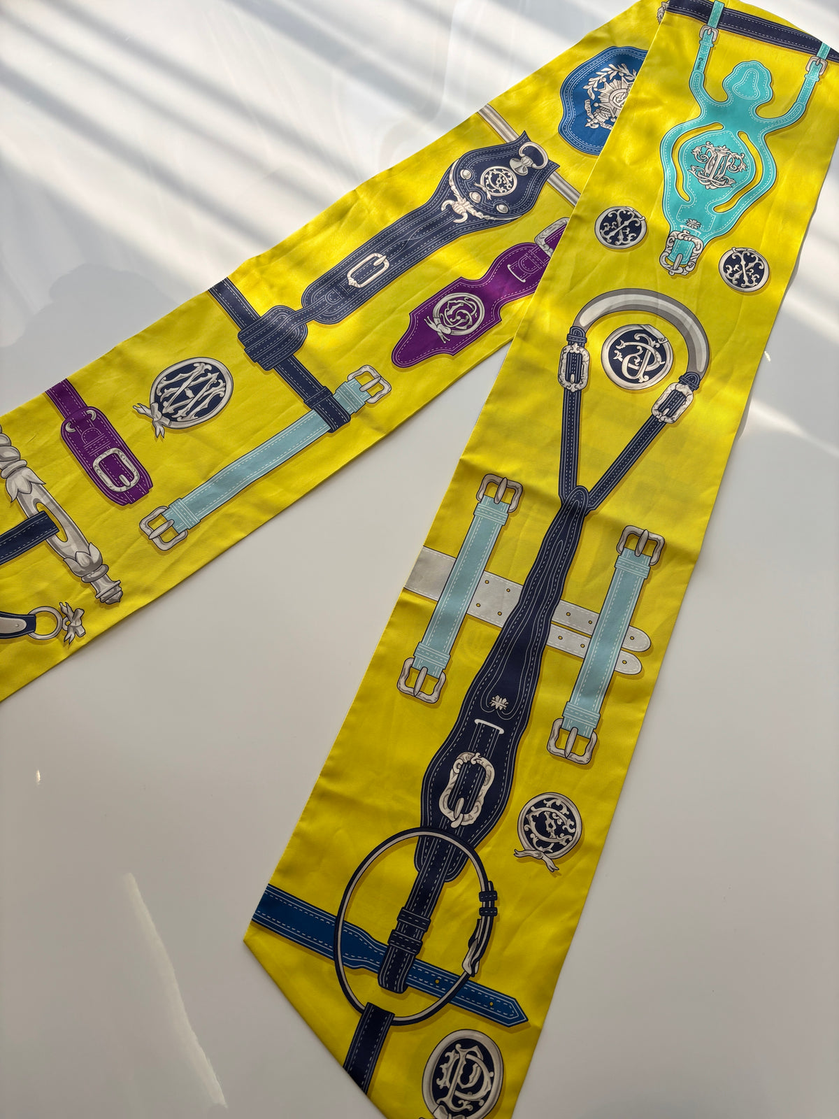 Maxi Twilly 220cm in Multicolour Yellow / Blue