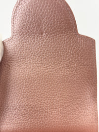Capucines BB Metallic Taurillon Pearly Pink RGHW