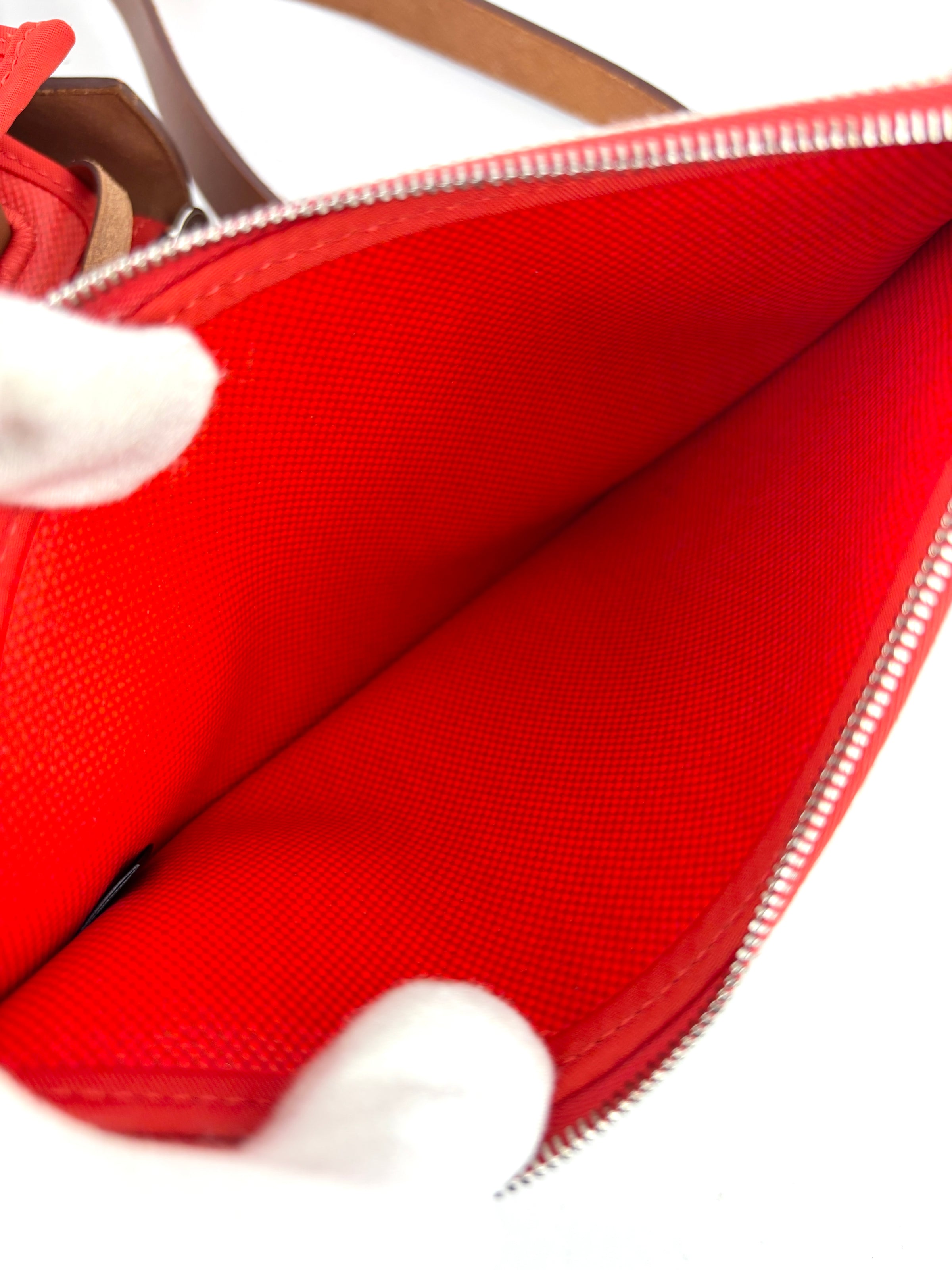Herbag 31 Orange Mecano Berlin Coated Canvas Fauve Vache Hunter Leather & Ecru Toile H Canvas PHW - Glampot
