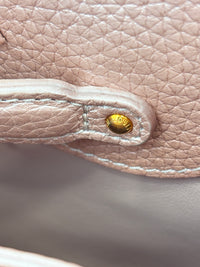 Capucines BB Metallic Taurillon Pearly Pink RGHW