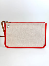 Herbag 31 Orange Mecano Berlin Coated Canvas Fauve Vache Hunter Leather & Ecru Toile H Canvas PHW - Glampot